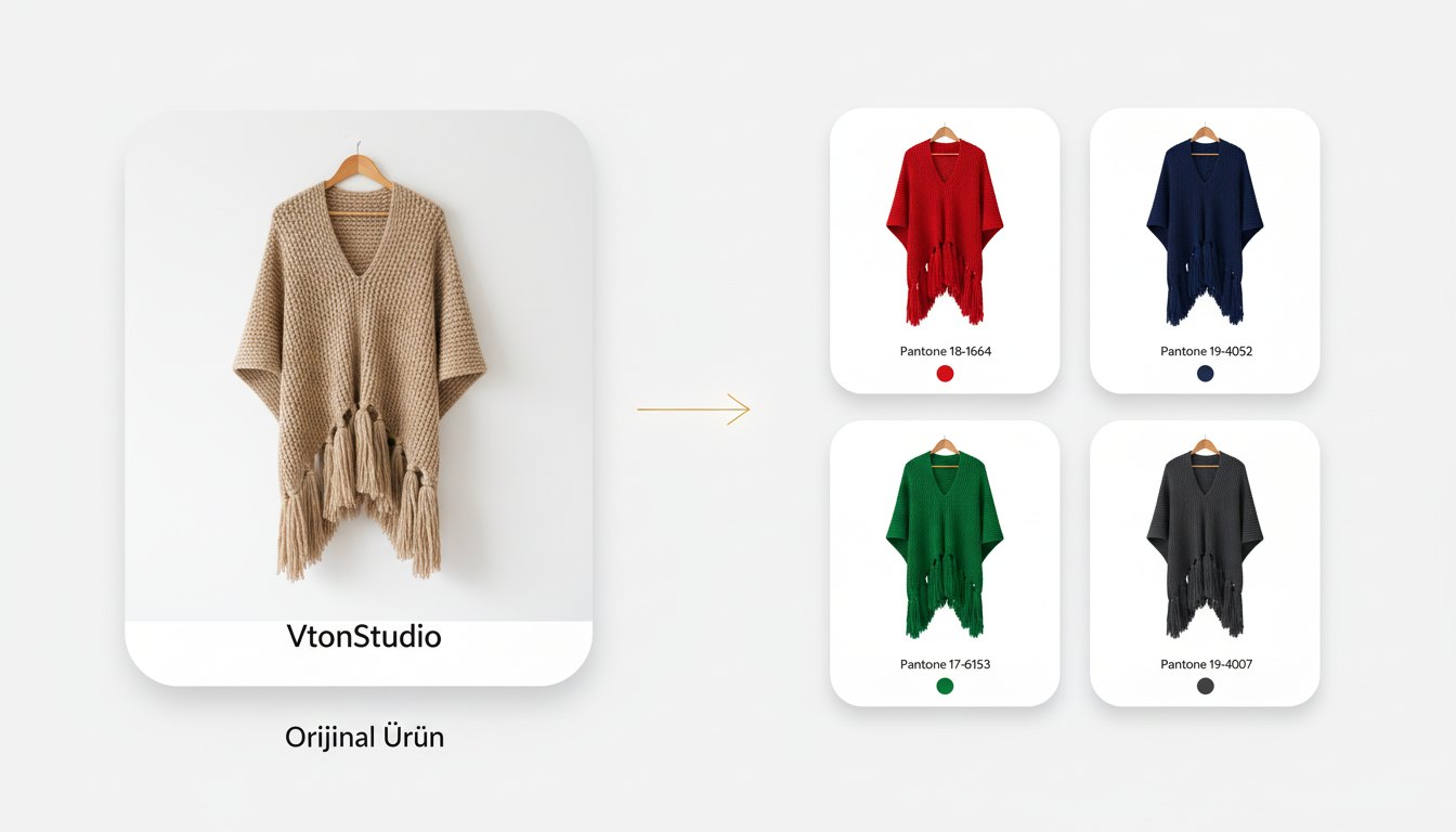 Unlimited variation generation with Pantone and RGB color system - VTon Studio